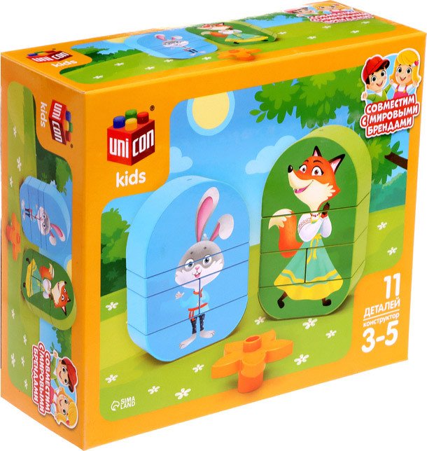 

Конструктор Unicon Kids 9826971 Лиса и зайчик