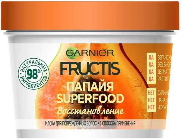 

Маска Garnier Superfood Папая 390 мл