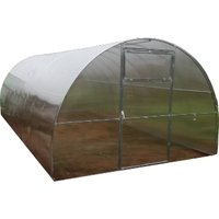 Теплица Импласт ЕвроПласт Агро 3х10 дуги 20х20 шаг 67 4мм 15356 (с сотовым поликарбонатом)