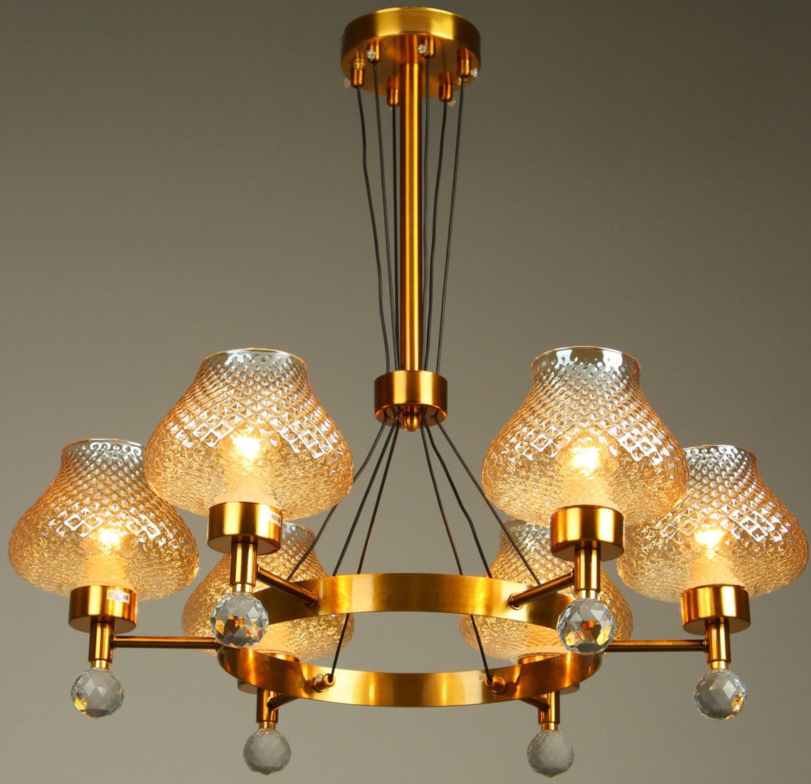 

Подвесная люстра BayerLux Уэтстон 10534546 (золото)