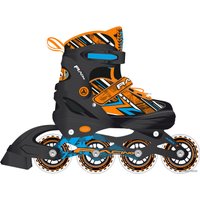 Роликовые коньки Alpha Caprice Rasing LED (р. 30-33, оранжевый)
