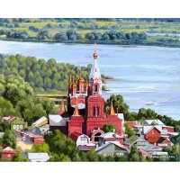 Картина по номерам Белоснежка Храм над Самарой 140-AB