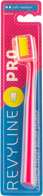 

Зубная щетка Revyline SM6000 Pro 6952 (розовый/желтый)