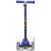Трехколесный самокат Micro Maxi Deluxe LED (синий)