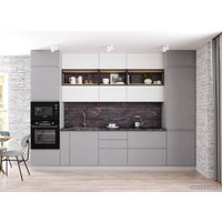 Шкаф-пенал ДСВ Тренто ПНС 600 (серый/серый)