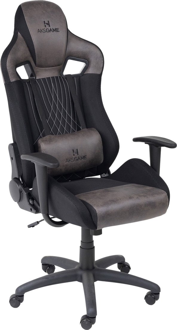 

Игровое (геймерское) кресло AksHome Royal (велюр/замша, коричневый/черный)
