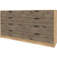 Комод Интерлиния Концепт КТ-К197 (дуб веллингтон/дуб золотой)