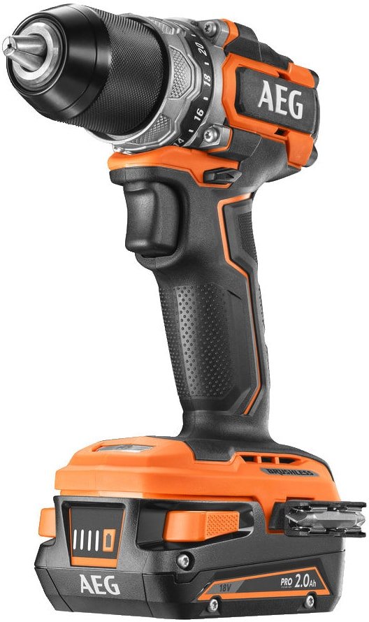 

Дрель-шуруповерт AEG Powertools BS 18SBL-202C 4935472277 (с 2-мя АКБ, кейс)
