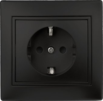 Розетка Intro Plano 1-202-05 Б0053881 (антрацит)