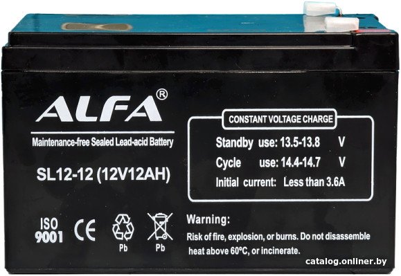 Аккумулятор для ИБП ALFA SL12-12 (12V-12Ah)