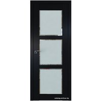 Межкомнатная дверь ProfilDoors 2.13U L 90x200 (черный матовый, стекло square матовое)