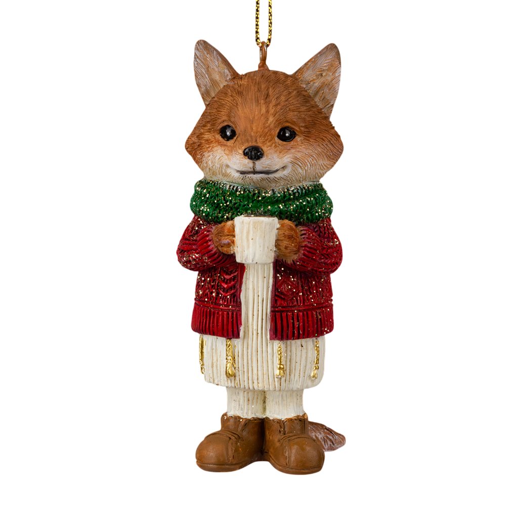 

Елочная игрушка Erich Krause Decor. Лисенок с кофе 64571