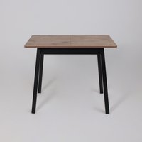 Кухонный стол Мамадома Tirk radial-94 раздвижной 94-126х64 (дуб веллингтон/черный)