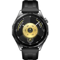 Умные часы Huawei Watch GT 6 46 мм (черный, с черным силиконовым ремешком, международная версия)
