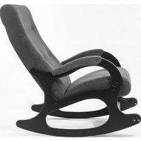 Кресло-качалка Mio Tesoro Бастион-32 (велюр графит/черный)