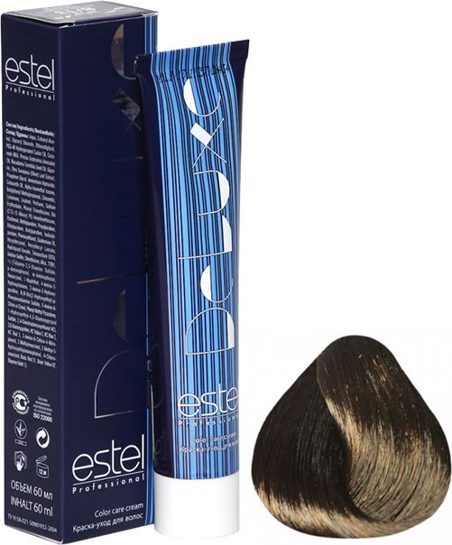 

Крем-краска для волос Estel Professional De Luxe 4/7 шатен коричневый