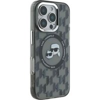 Чехол для телефона Lagerfeld PC/TPU Monogram NFT Karl & Choup Metal Cam (MagSafe) для iPhone 16 Pro Max KLHMP16XHMCKMHK