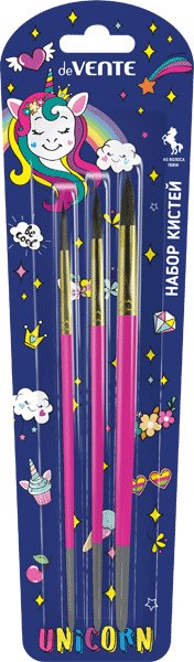 

Набор кистей deVente Magic Unicorn 8072101 (3 шт)