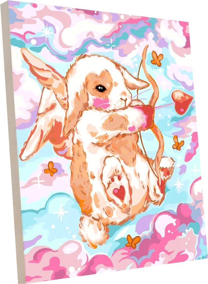 

Картина по номерам PaintLine Кролик купидон PL-00367