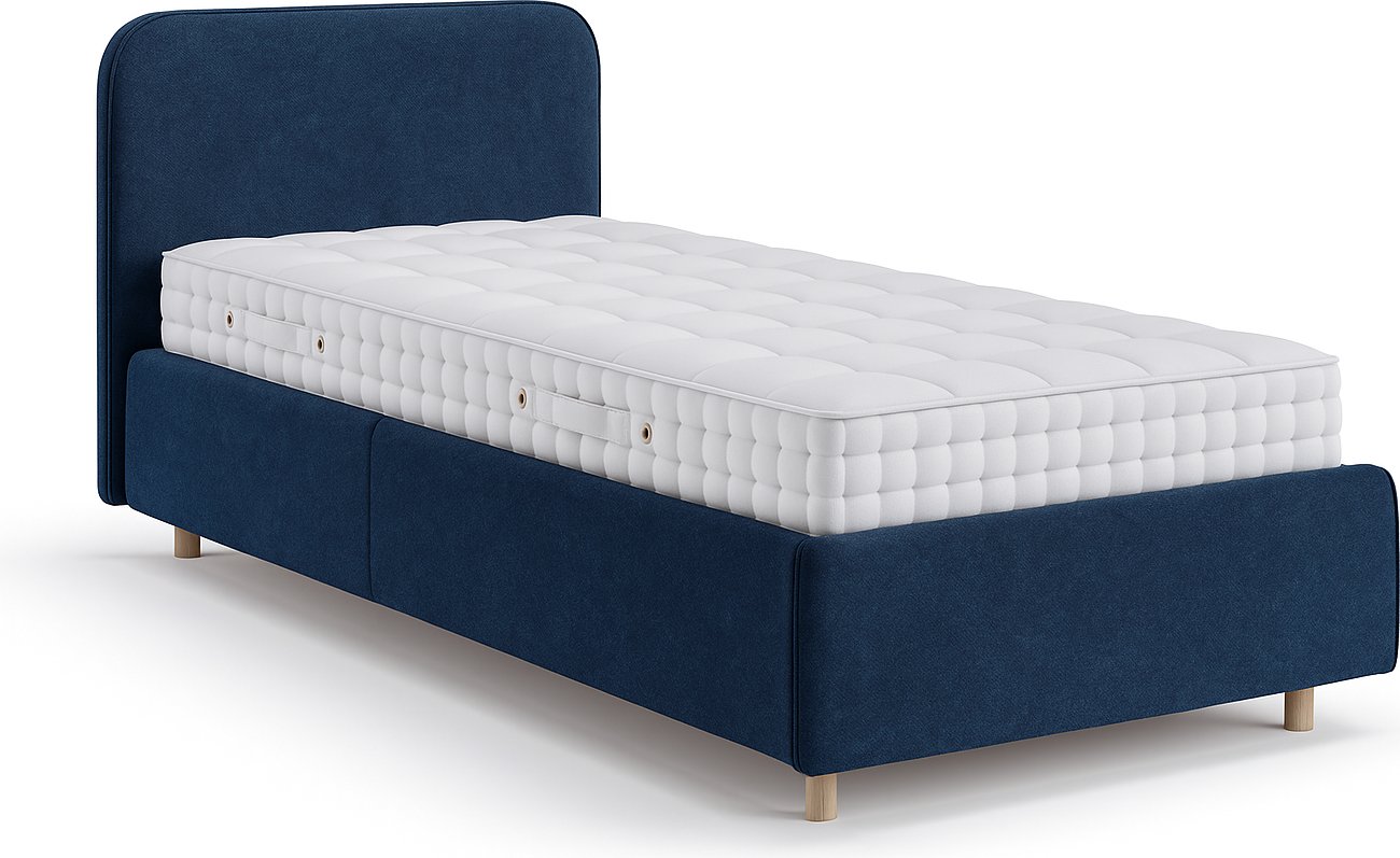 Кровать Sonit Mia 90x200 шенилл Eclipse (15 синий)