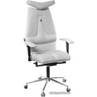 Офисное кресло Kulik System Jet (кожа, с подголовником, белый)