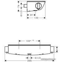 Смеситель Hansgrohe Ecostat Select (хром) 13161000