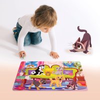 Развивающая игра Puzzle Time Мега-пазл Милые питомцы 9319945 (24эл)