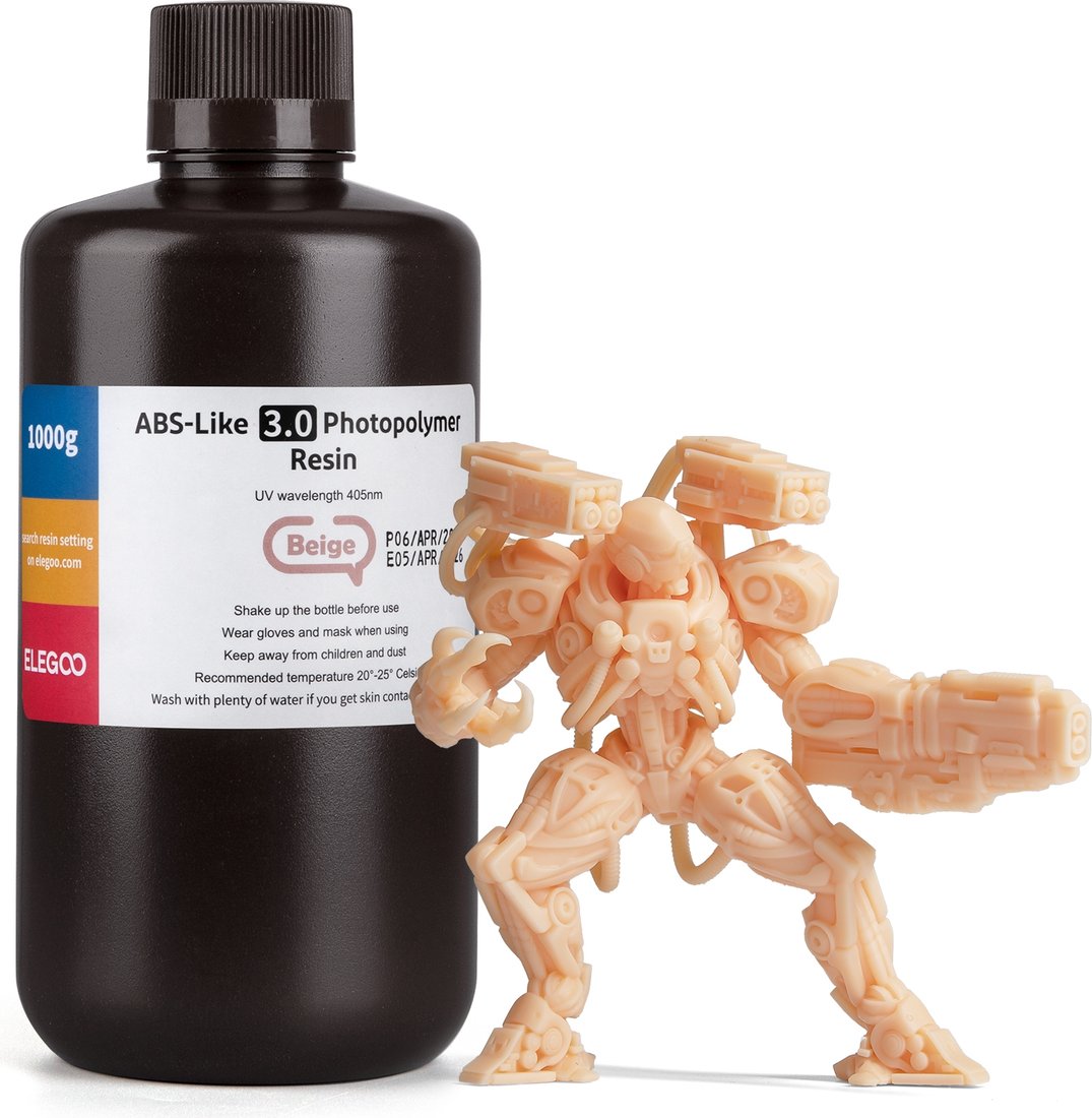 

Фотополимер Elegoo ABSlike V3.0 1кг (бежевый)