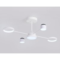 Люстра средней высоты Ambrella light FL51631/4+1 WH