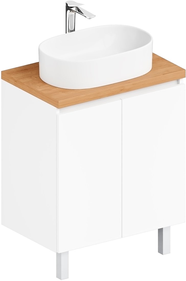 

ЗОВ Тумба под умывальник Монови 80 M80LW0LWS-HPL38T (туя/белый)