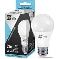 Светодиодная лампочка ASD LED-MO-12/24V-PRO E27 7.5 Вт 4000 К [4690612006956]