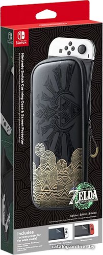 Чехол для приставки Nintendo Switch Carrying Case & Screen Protector (The Legend of Zelda: Tears of the Kingdom Edition)