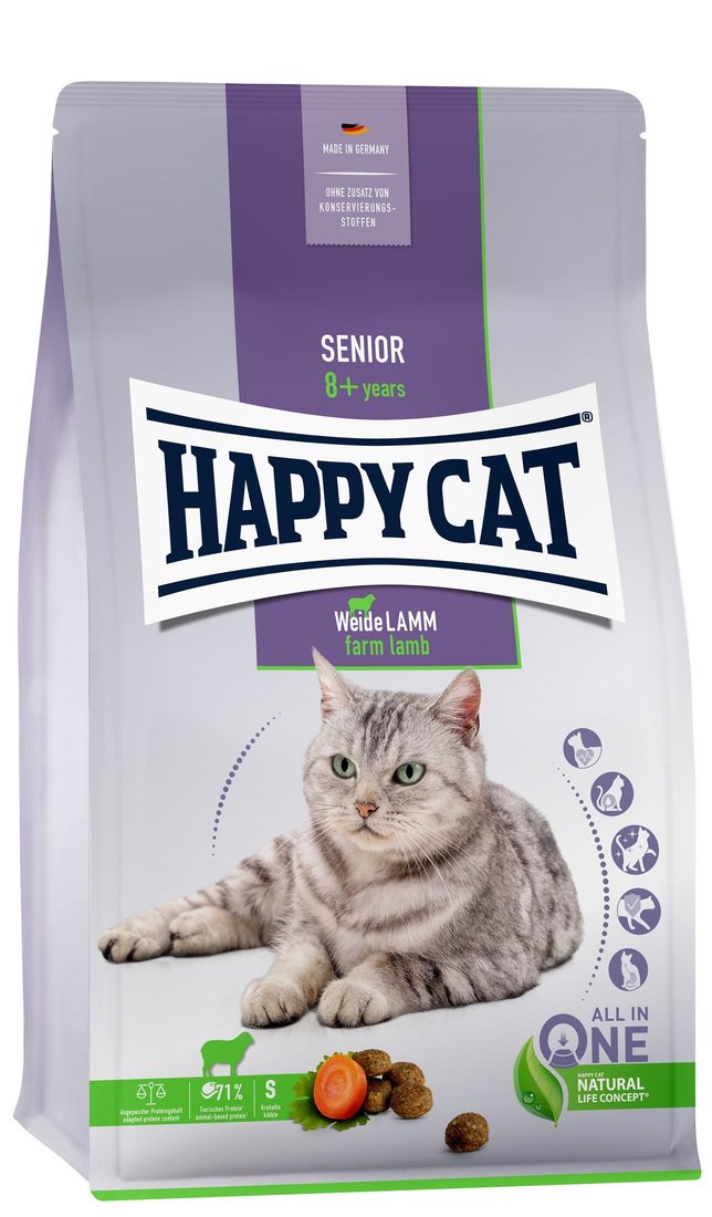 

Сухой корм для кошек Happy Cat Senior Weide-Lamm Ягненок 4 кг