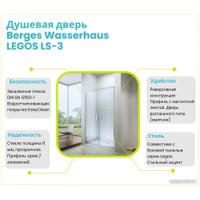 Душевая дверь Berges Wasserhaus Legos LS-3 120 062027
