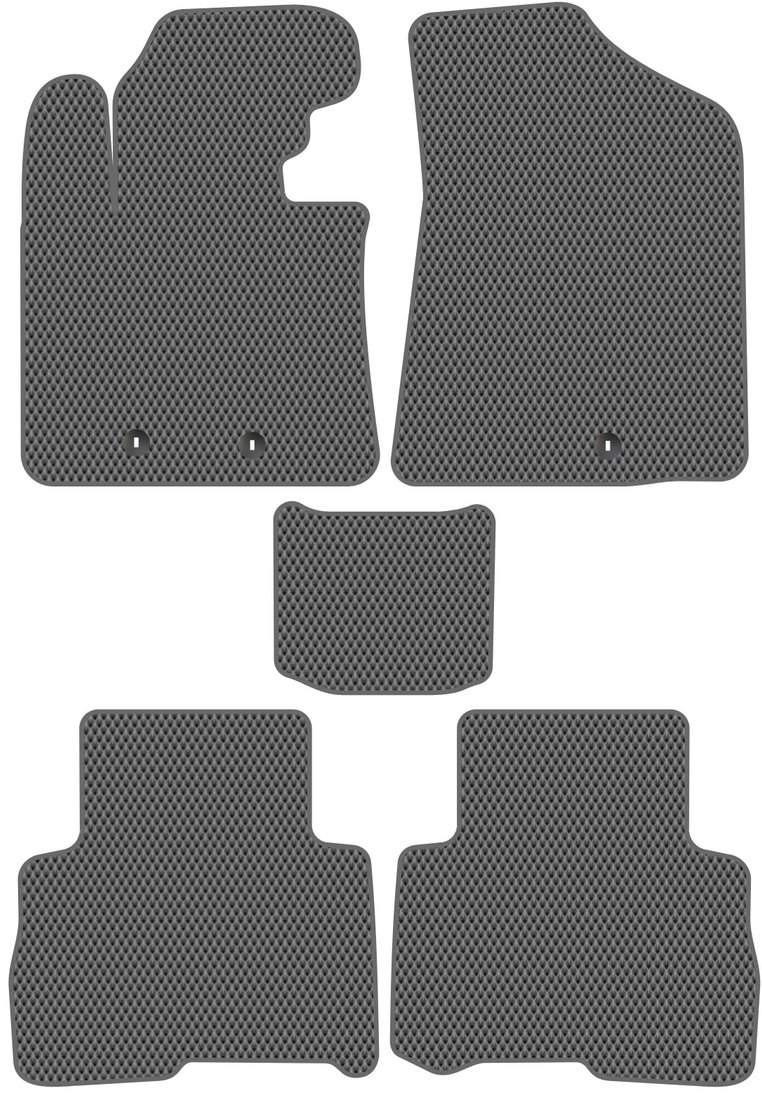 

Комплект ковриков для авто Alicosta Kia Sorento II (suv / XM) 2012 - 2021 (серый, ромб)