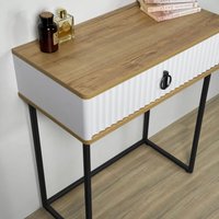 Туалетный столик без зеркала Shtabe Royal 5115 эко (дуб кантри/черный/р.черная)