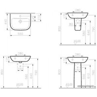 Пьедестал для умывальника Vitra S20 5529B003-0156