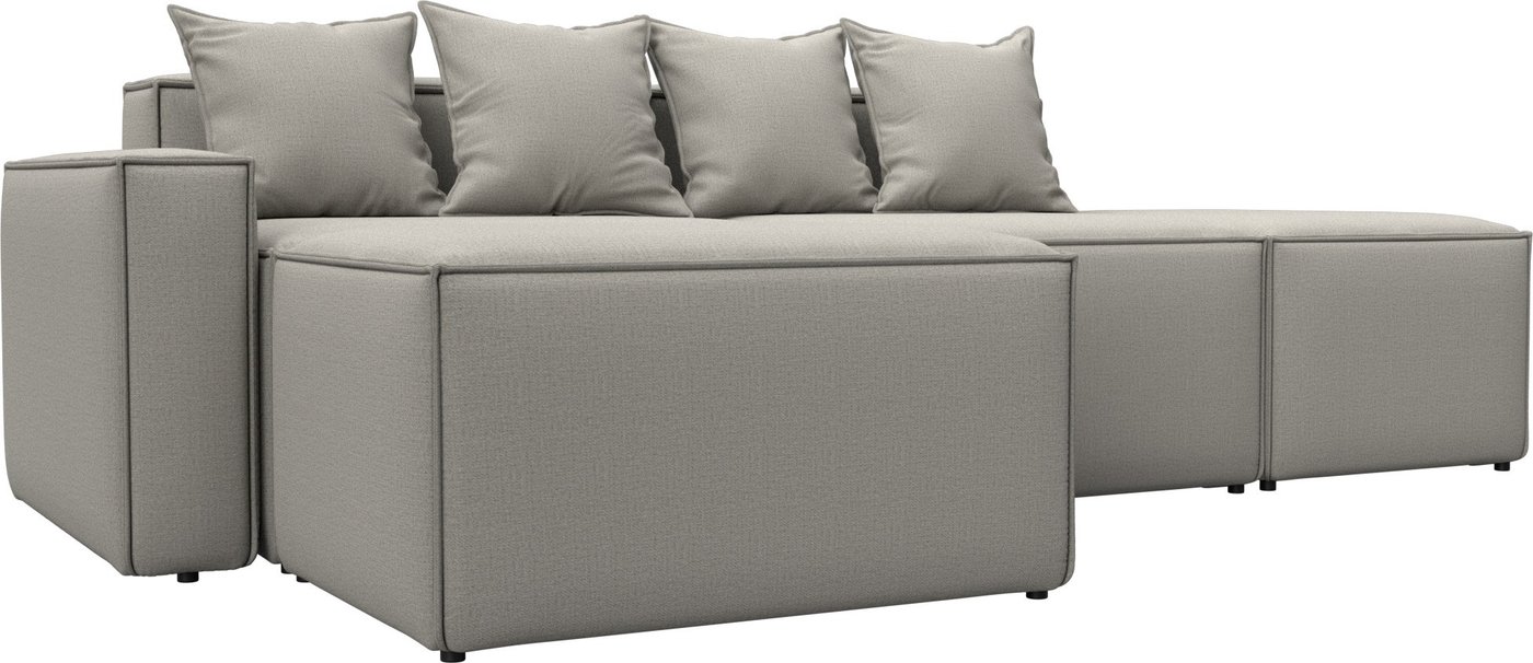 

Угловой диван Лига диванов Лига-063 угол левый 129783L (рогожка Амур 02 бежевый)