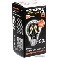 Светодиодная лампочка Horizont LED-FG A60 E27 10 Вт 4000 К
