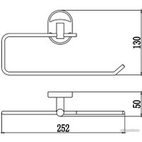 Держатель для бумажных полотенец Savol ДS-L07052 (хром) в Гомеле