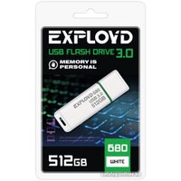 USB Flash Exployd 680 512GB (белый)