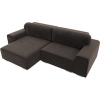 Угловой диван Лига диванов Лига-029 левый 121927L (велюр коричневый)