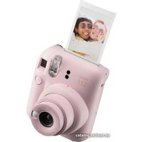 Фотоаппарат Fujifilm Instax Mini 12 (розовый) + розовый чехол Sundays с ремнем