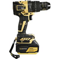 Ударная дрель-шуруповерт Hanskonner HCD18165BLI (с 2-мя АКБ, кейс)