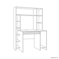 Стол Mobi Комфорт 12.71 (дуб золотой craft/белая аляска)