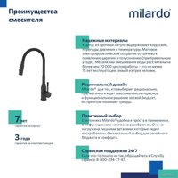 Смеситель Milardo Meal M01BL2FM05