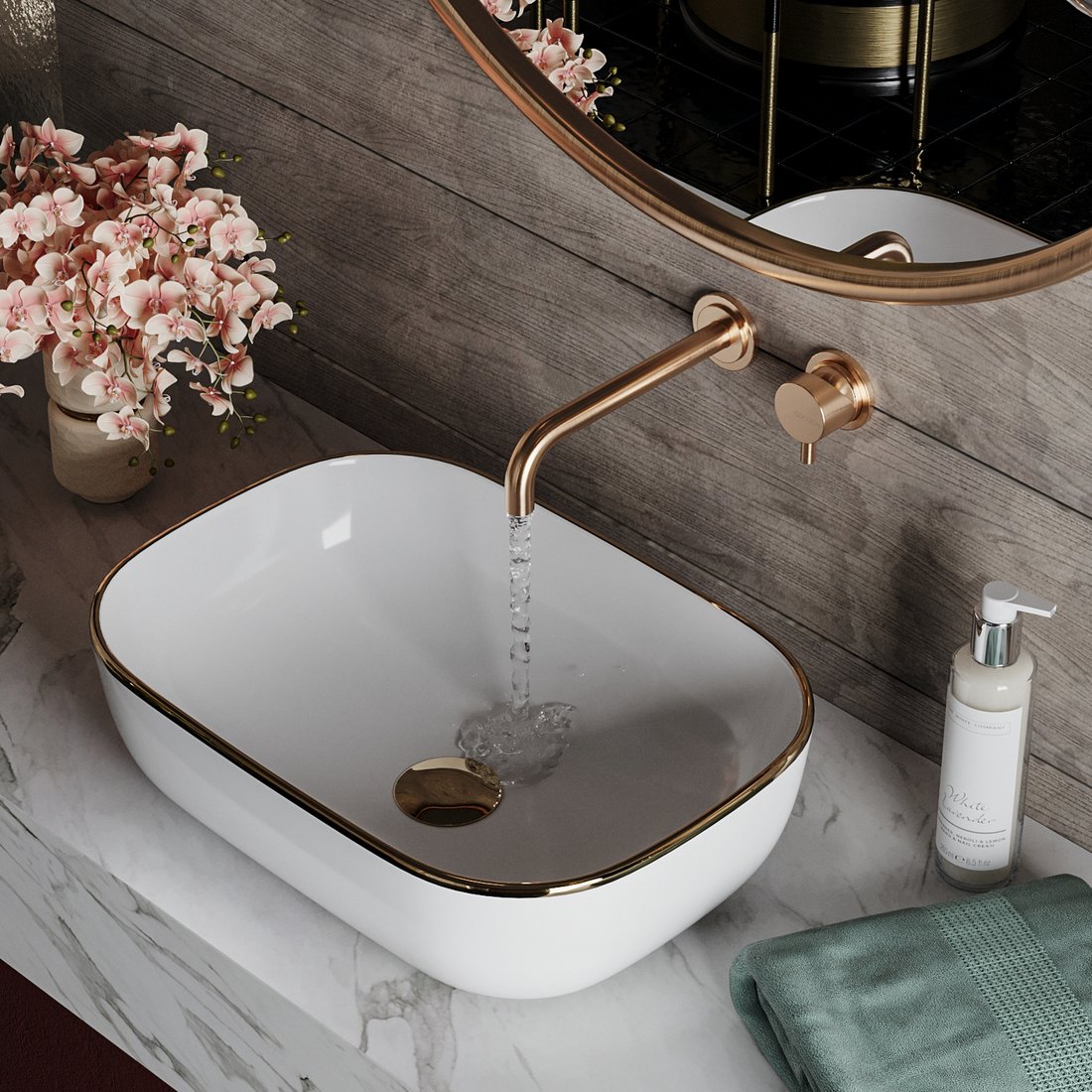 

Умывальник Roxen Antares Gold 570160G