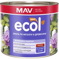 Эмаль MAV Ecol ПФ-115 С 0.9 кг (белый матовый)