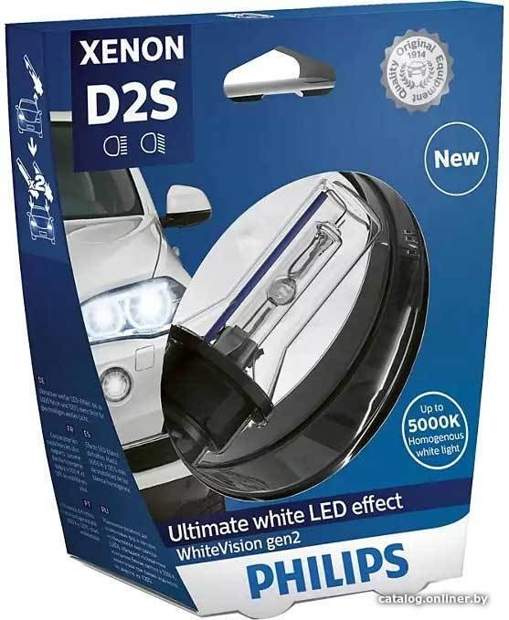 

Ксеноновая лампа Philips D2S Xenon WhiteVision gen2 Blister 1шт