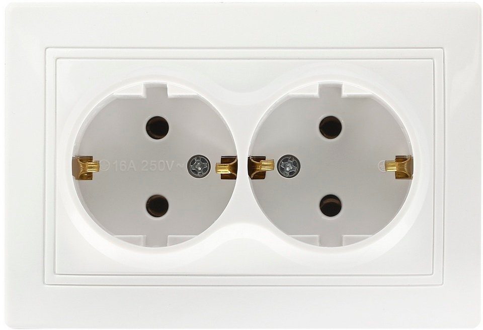 

Розетка SmartBuy Венера SBE-01w-16-S2-Z-c